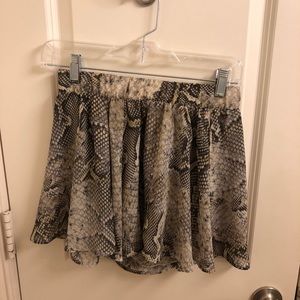Show Me Your MuMu Snake Print Shorts